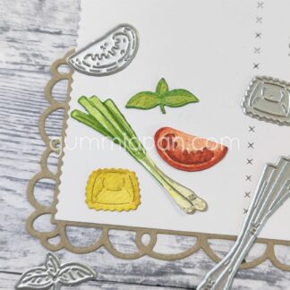 Pasta, Basil, Tomato and Spring Onion