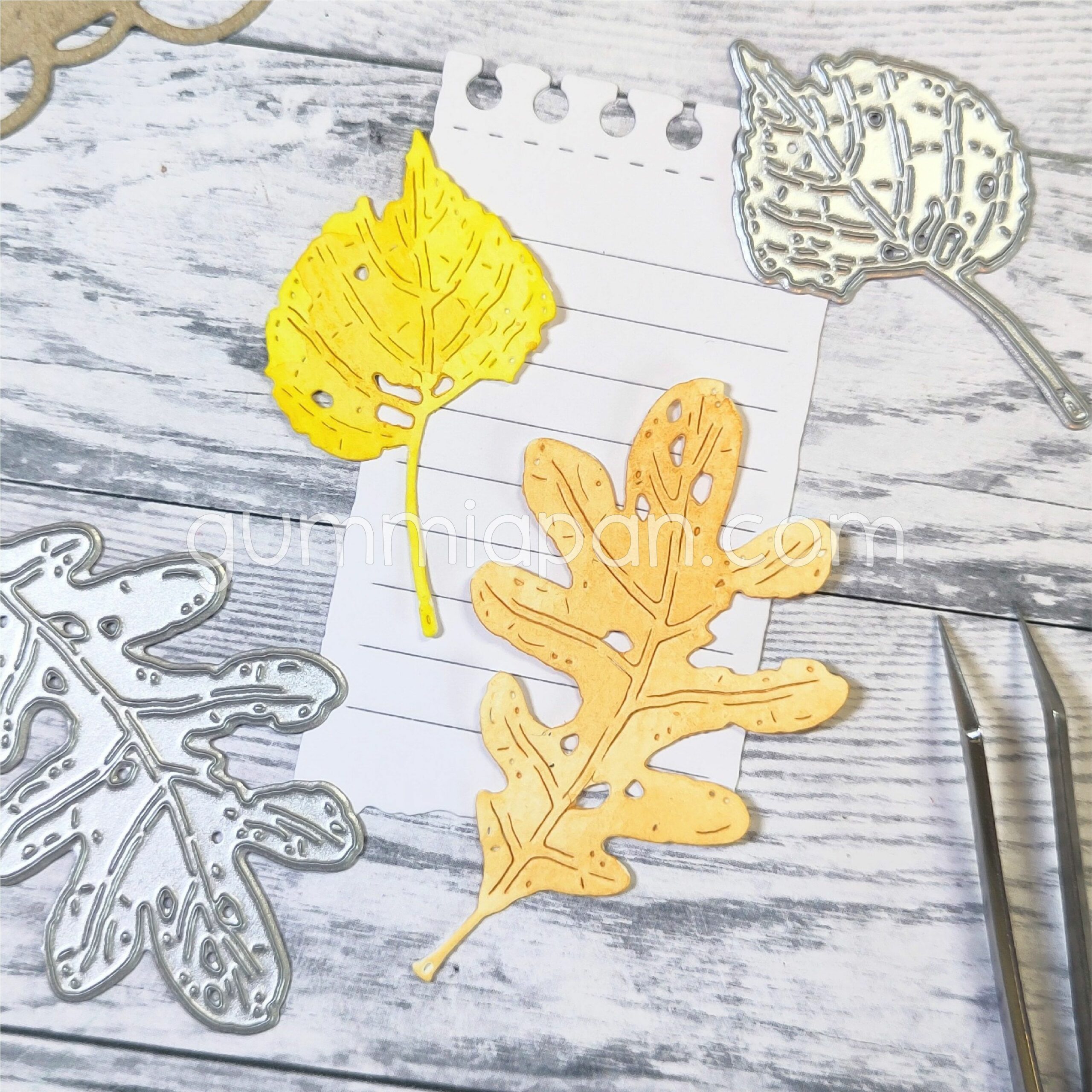 Torn Oak Leaf & Torn Linden Leaf