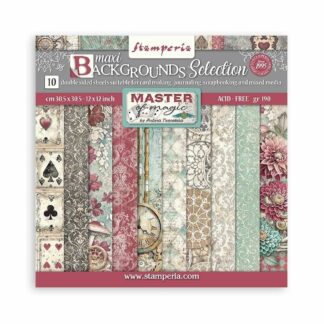 Stamperia, 12x12 Paper Set: Master of Magic Backgrounds