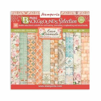 Stamperia, 12x12 Paper Set: Casa Granada Backgrounds