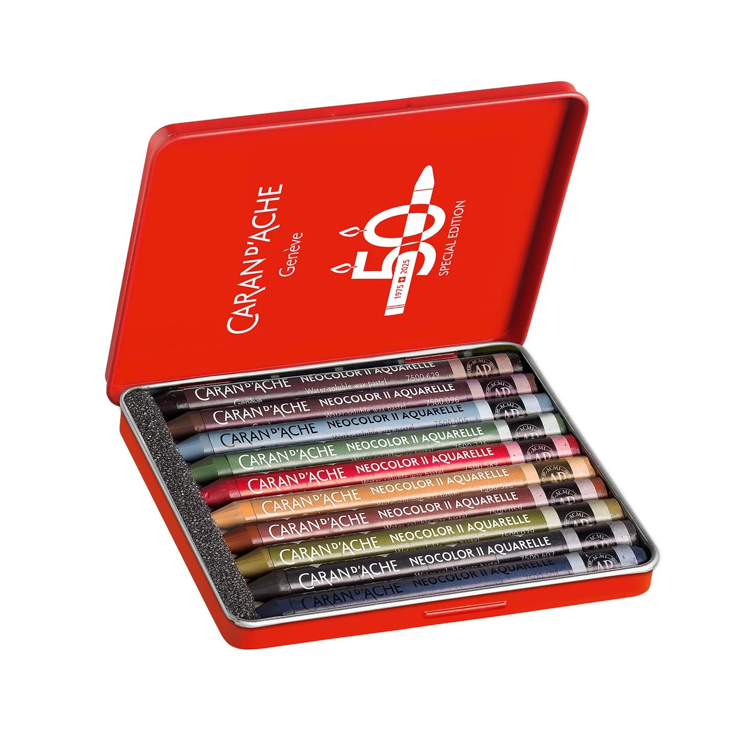 Caran d'Ache Neocolor II, 50th anniversary, Dark set - Image 2