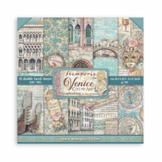 Stamperia, 8x8 Paper Set: Venice City of Art