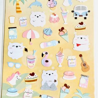 Polar bear during the summer