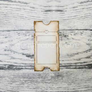 Old Ticket with a Heart