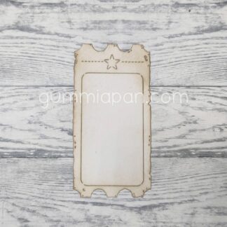 Stor Sliten Biljett med Stjärna