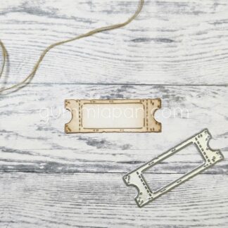 Sliten Biljett med Ruta