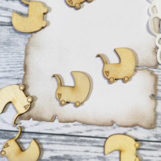 Träfigurer: Barnvagn