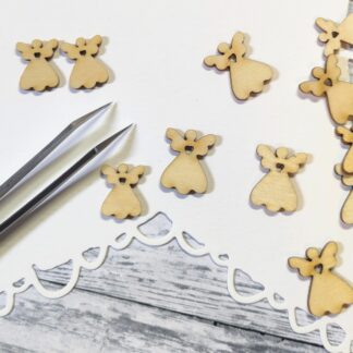 Wood Charms: Angels