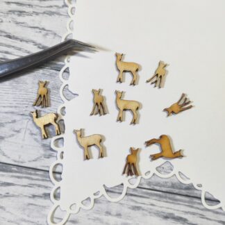 Wood Charms: Deer