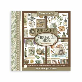 Stamperia Rub On Kit; Herbarium Silvae