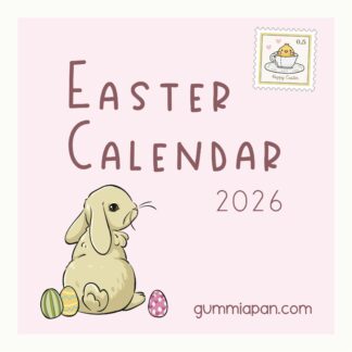Gummiapan Easter Calendar 2026