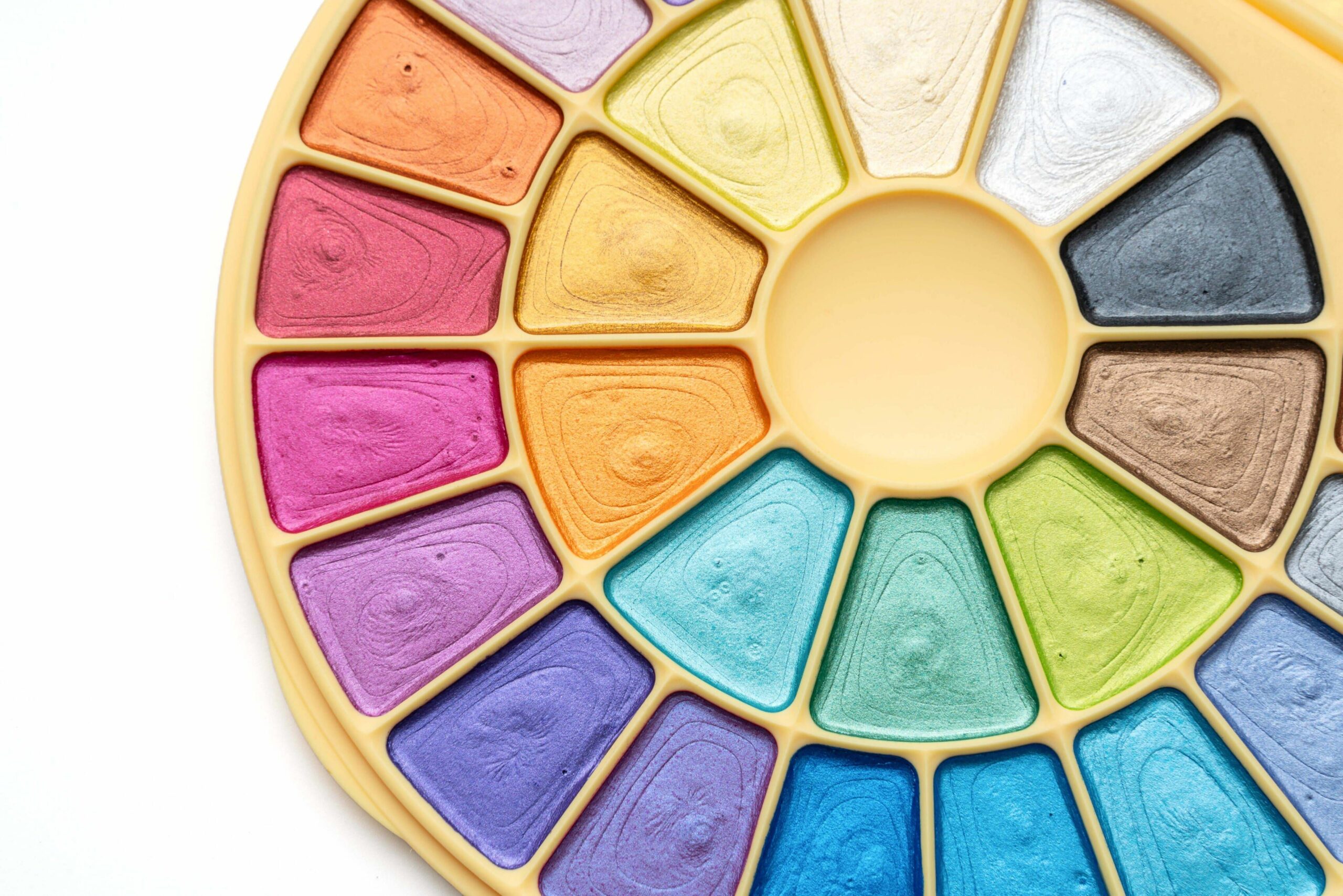 HIMI Semi-Moist Watercolour Set - 24, Metallic Edition