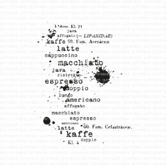 Bakgrund med Kaffetexter