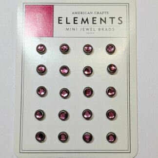 Mini Brads with Jewel, Taffy