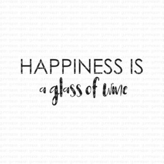 Happiness is a glass of wine