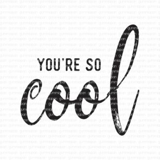 You're so cool