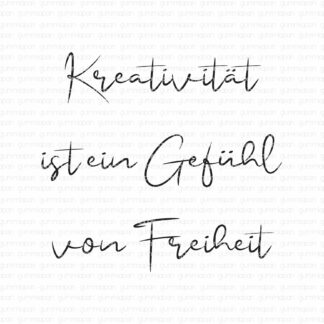 Kreativität ist ein Gefühl...