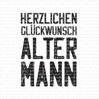 Herzlichen glückwunsch alter mann