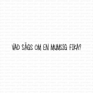 Vad sägs om en mumsig fika?