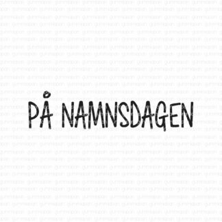 På namnsdagen