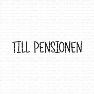 Till pensionen