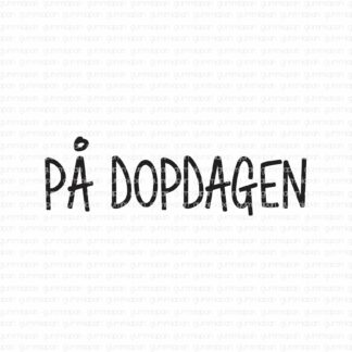 På dopdagen