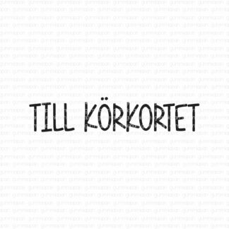 Till körkortet