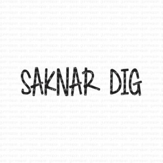 Saknar dig