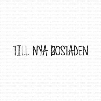 Till nya bostaden