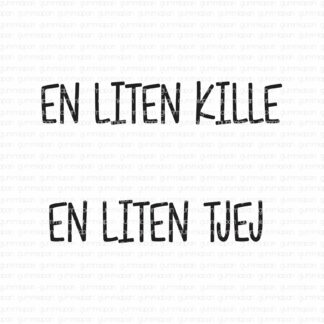 En liten kille / En liten tjej