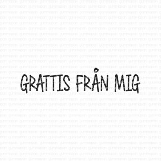 Grattis från mig