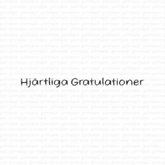 Hjärtliga Gratulationer