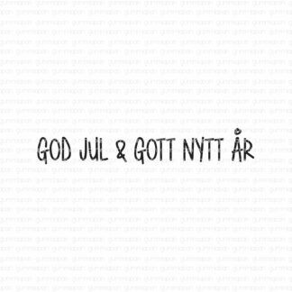 God Jul & Gott Nytt År