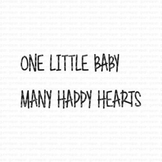 One little baby many happy hearts