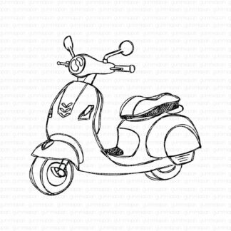 Doodled Scooter