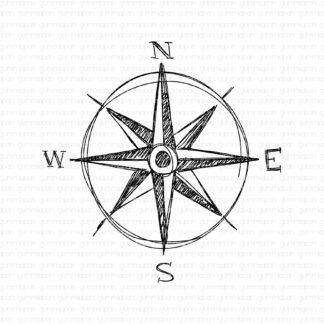 Doodled Compass