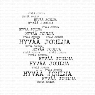 Hyvää Joulua Background stamp