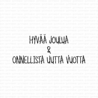 Hyvää Joulua & Onnellista Uutta Vuotta