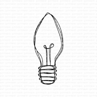 Doodled Candle Light Bulb