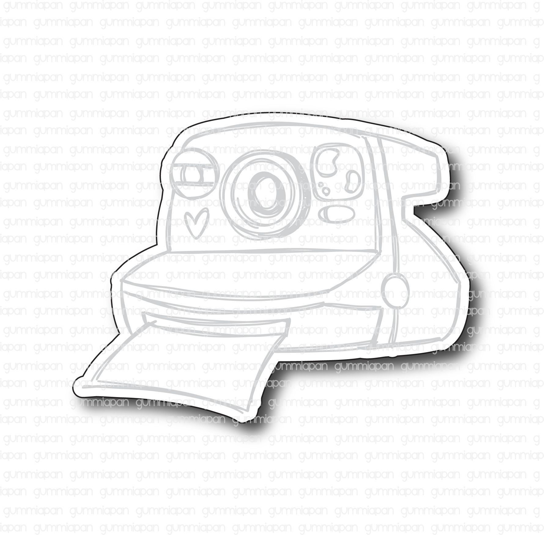 Dies to Doodled Polaroid Camera