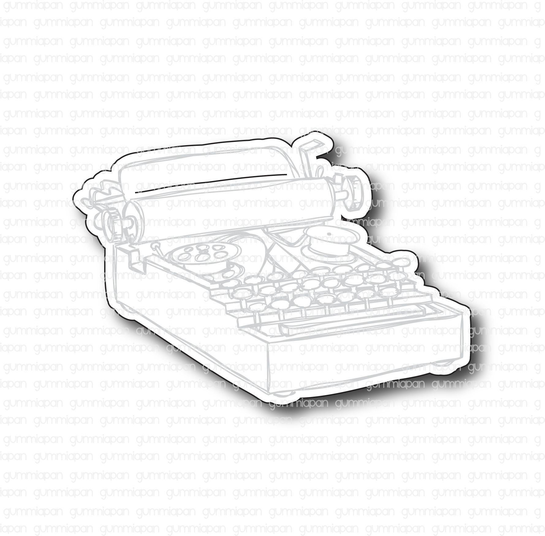 Dies to Doodled Typewriter