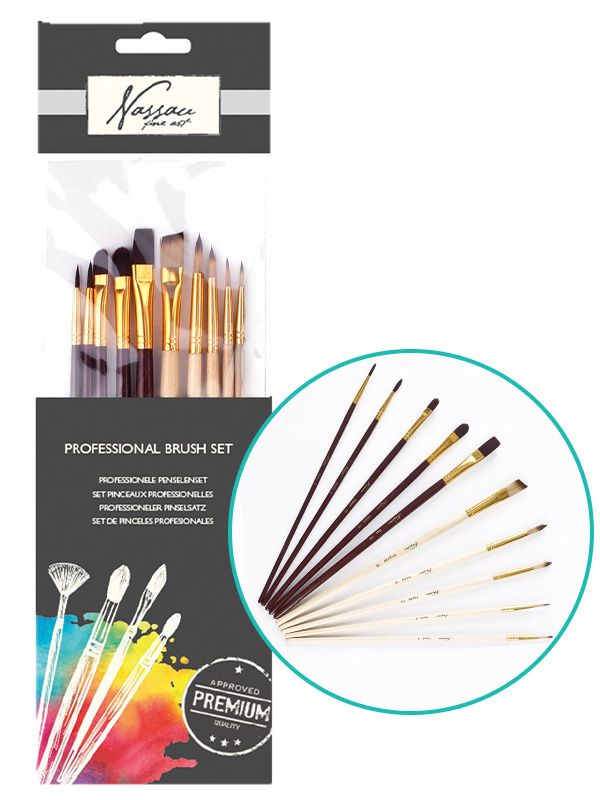 Brushes, 10 pcs