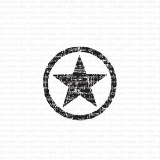 Sliten stjärna med ring