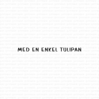 Med en enkel tulipan