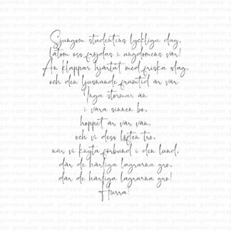 Sjungom studentens lyckliga dag