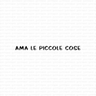 Ama le piccole cose