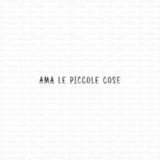 Ama le piccole cose