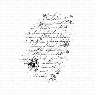 Worn-Out Text with Snowflakes