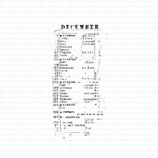 Worn-out Calender December
