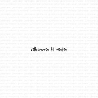 Velkommen Til Verden!